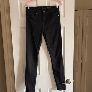 7 For All Mankind Black Skinny Jeans